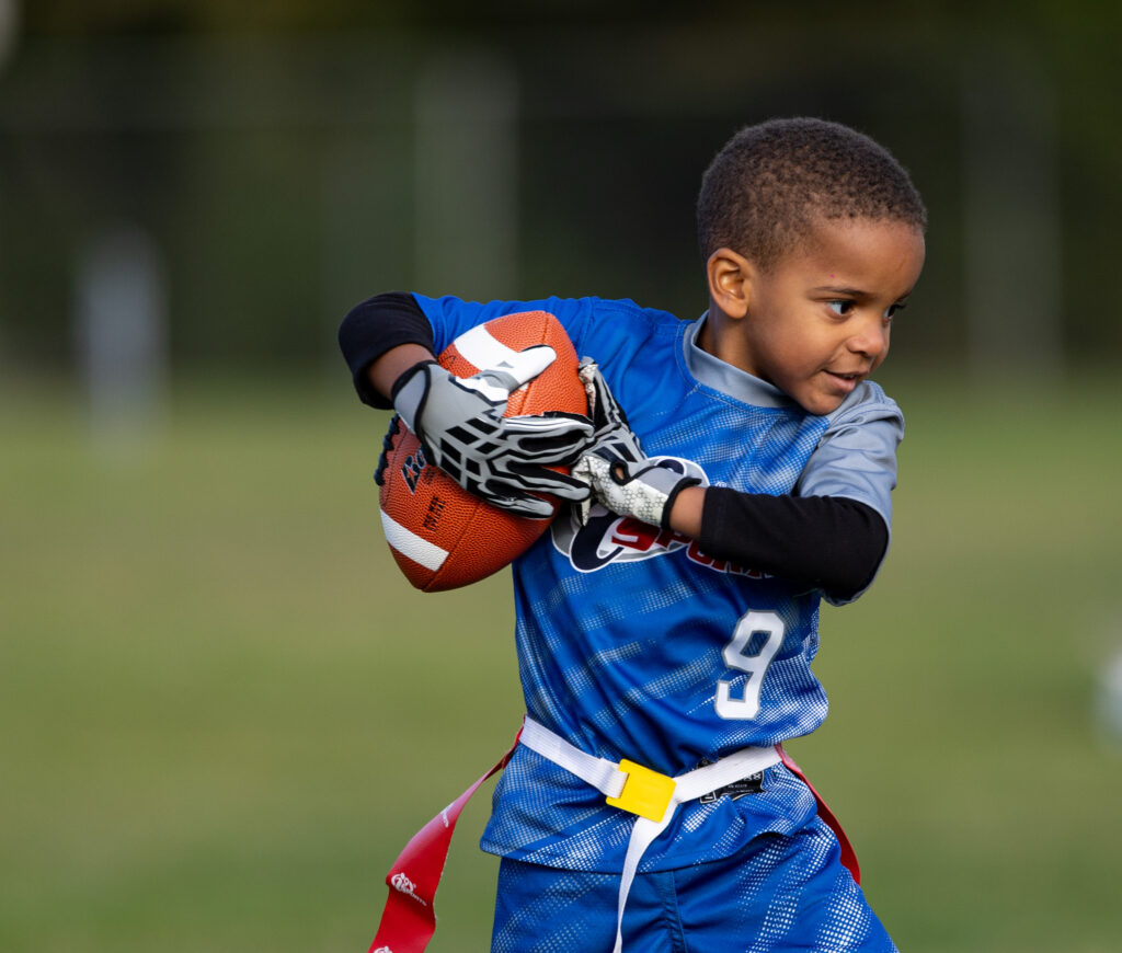 Youth football training